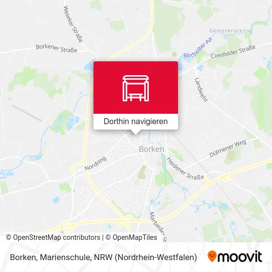 Borken, Marienschule Karte