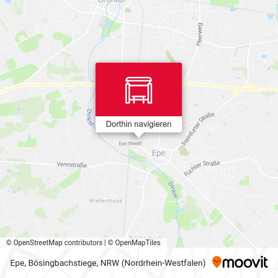 Epe, Bösingbachstiege Karte