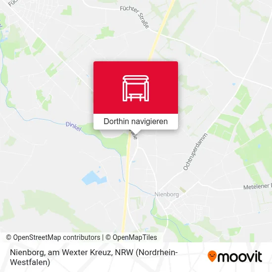 Nienborg, am Wexter Kreuz Karte