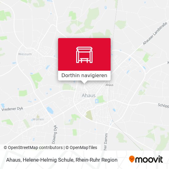 Ahaus, Helene-Helmig Schule Karte