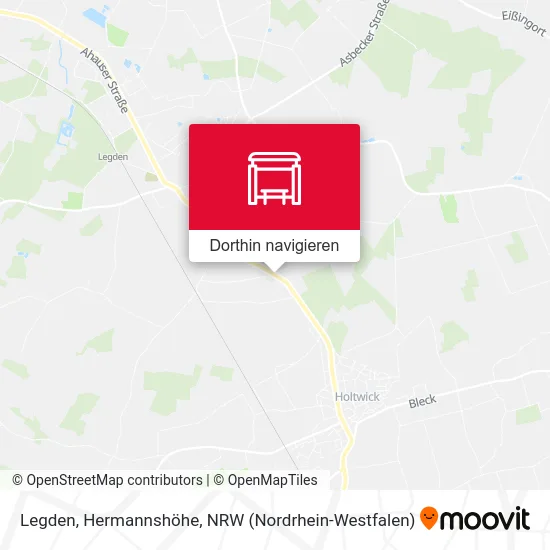 Legden, Hermannshöhe Karte