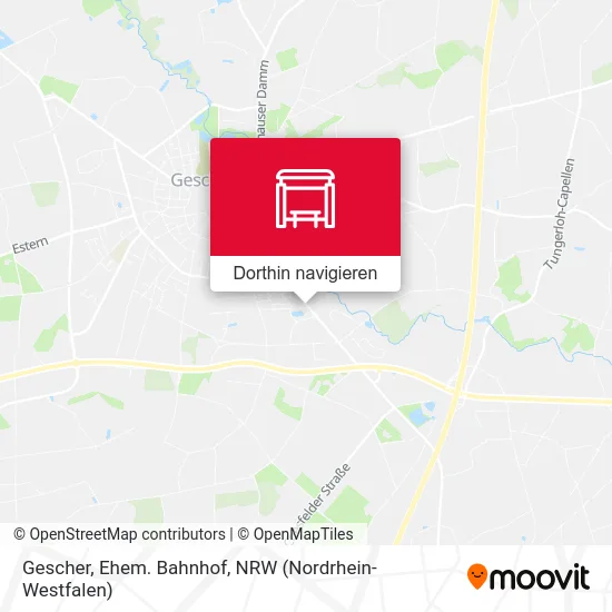 Gescher, Ehem. Bahnhof Karte