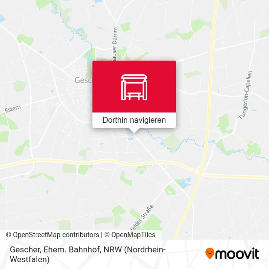 Gescher, Ehem. Bahnhof Karte