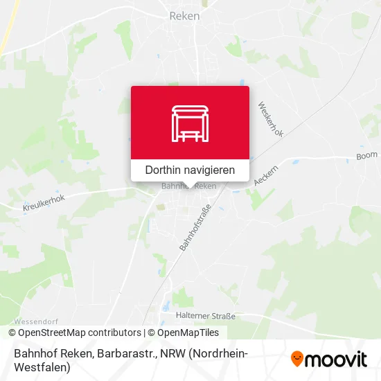 Bahnhof Reken, Barbarastr. Karte