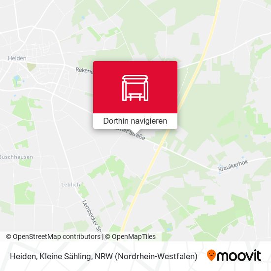 Heiden, Kleine Sähling Karte