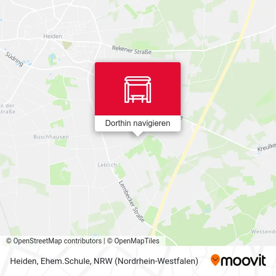 Heiden, Ehem.Schule Karte