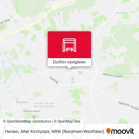 Heiden, Alter Kirchplatz Karte