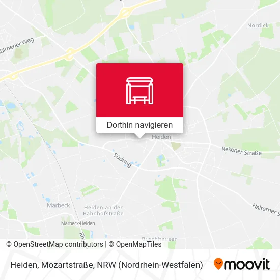 Heiden, Mozartstraße Karte