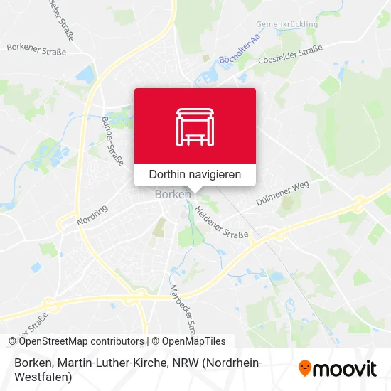 Borken, Martin-Luther-Kirche Karte