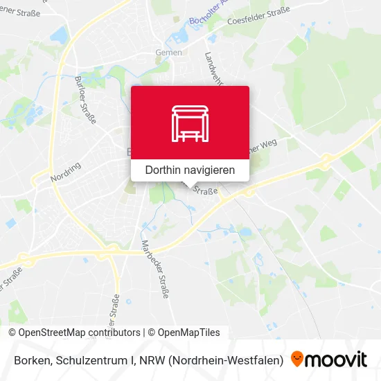 Borken, Schulzentrum I Karte
