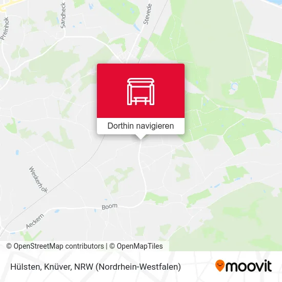 Hülsten, Knüver Karte