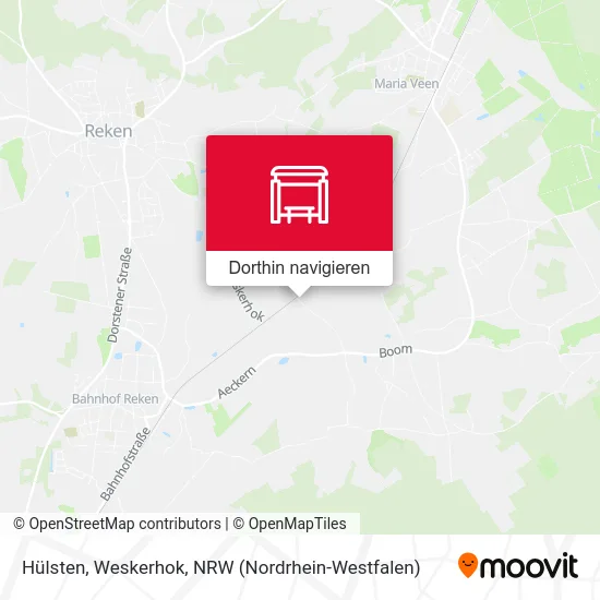 Hülsten, Weskerhok Karte