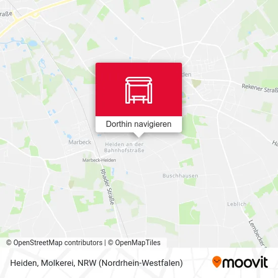 Heiden, Molkerei Karte