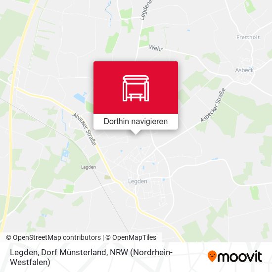 Legden, Dorf Münsterland Karte