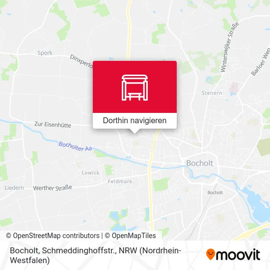 Bocholt, Schmeddinghoffstr. Karte