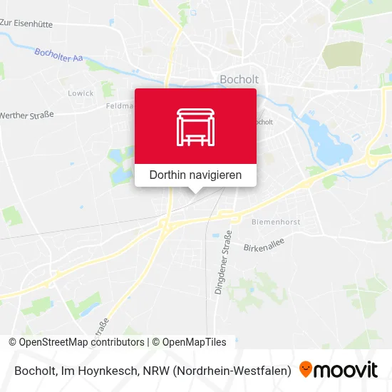 Bocholt, Im Hoynkesch Karte