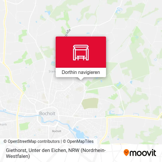 Giethorst, Unter den Eichen Karte