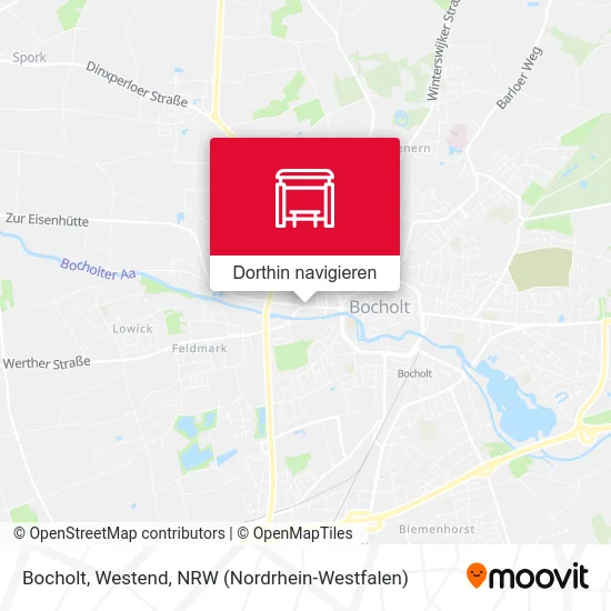 Bocholt, Westend Karte