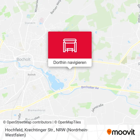 Hochfeld, Krechtinger Str. Karte