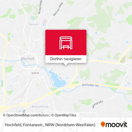 Hochfeld, Fontanestr. Karte