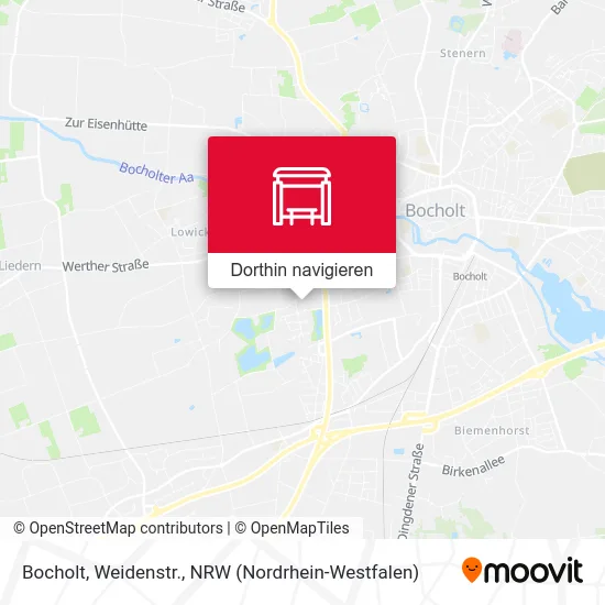 Bocholt, Weidenstr. Karte