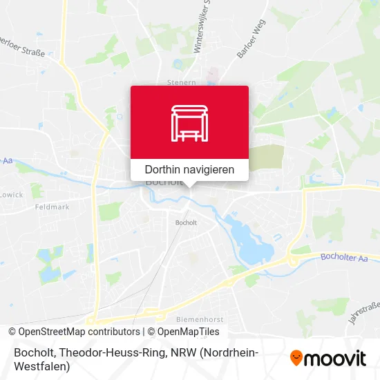 Bocholt, Theodor-Heuss-Ring Karte