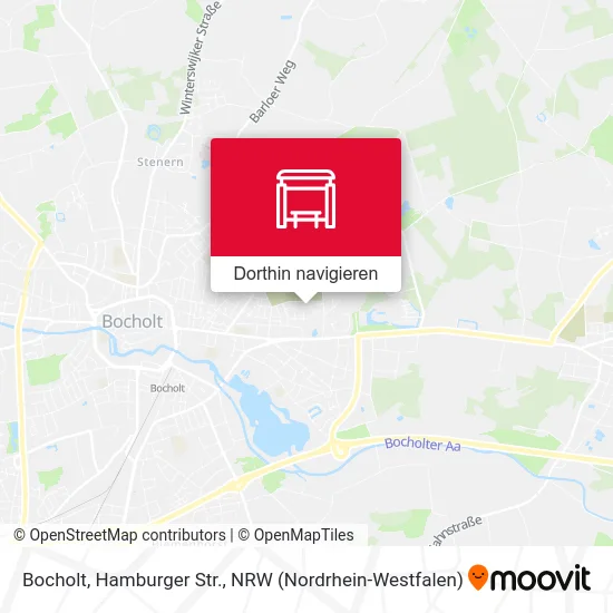 Bocholt, Hamburger Str. Karte