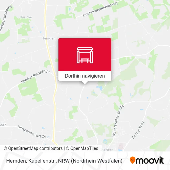 Hemden, Kapellenstr. Karte