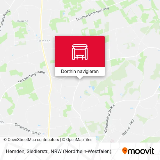 Hemden, Siedlerstr. Karte