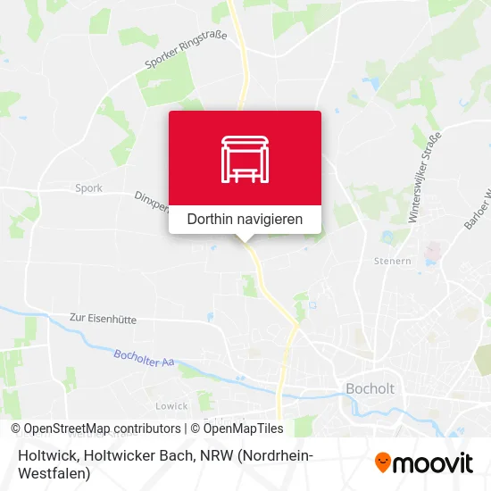 Holtwick, Holtwicker Bach Karte