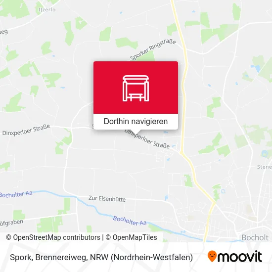 Spork, Brennereiweg Karte