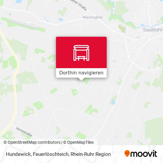 Hundewick, Feuerlöschteich Karte