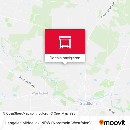 Hengeler, Middelick Karte