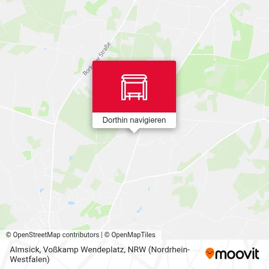 Almsick, Voßkamp Wendeplatz Karte