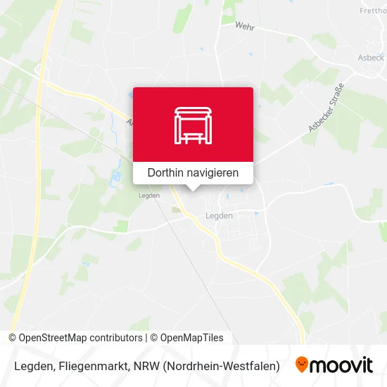 Legden, Fliegenmarkt Karte