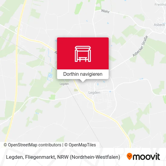 Legden, Fliegenmarkt Karte