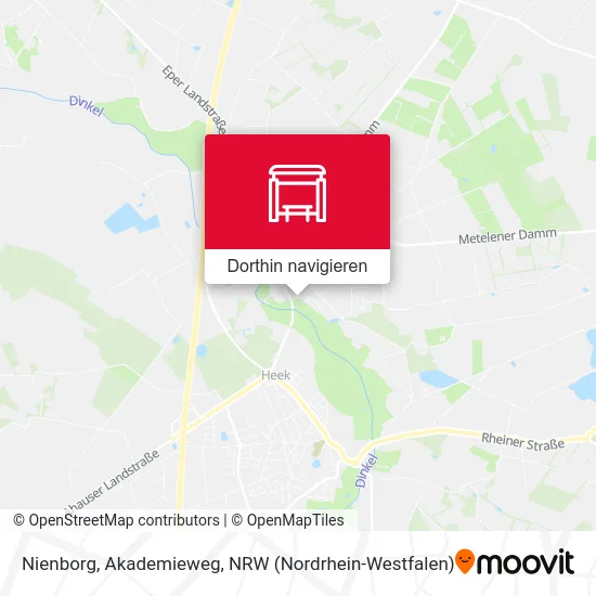 Nienborg, Akademieweg Karte