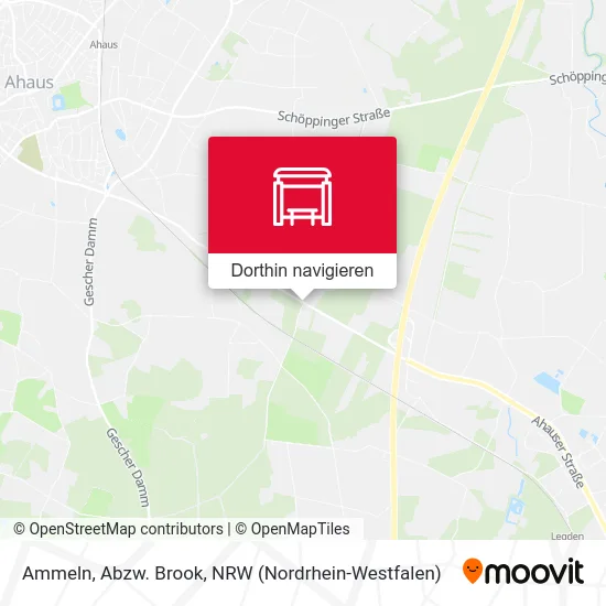 Ammeln, Abzw. Brook Karte