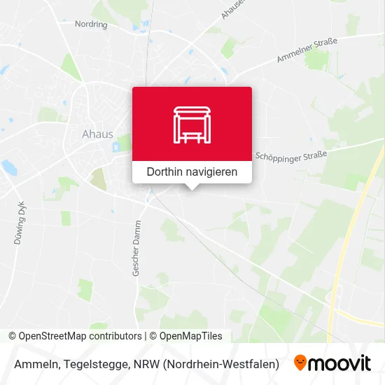 Ammeln, Tegelstegge Karte