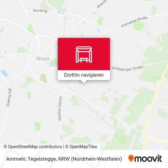 Ammeln, Tegelstegge Karte