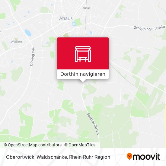 Oberortwick, Waldschänke Karte