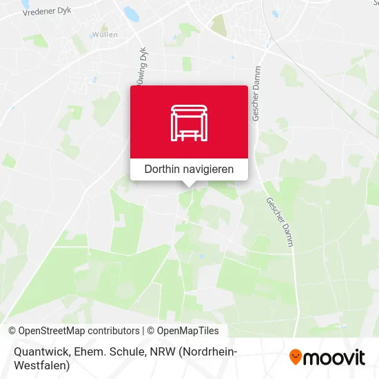 Quantwick, Ehem. Schule Karte