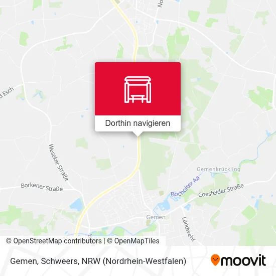 Gemen, Schweers Karte