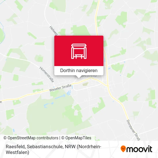 Raesfeld, Sebastianschule Karte