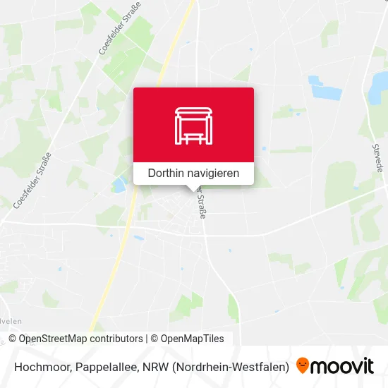 Hochmoor, Pappelallee Karte