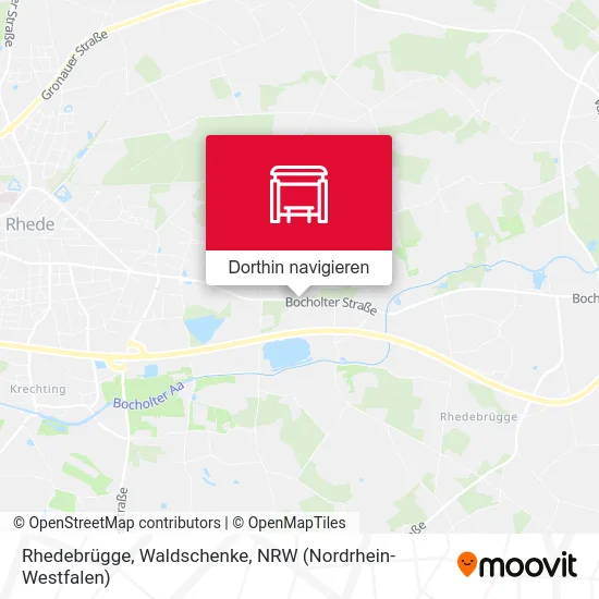 Rhedebrügge, Waldschenke Karte