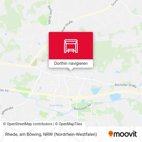 Rhede, am Böwing Karte