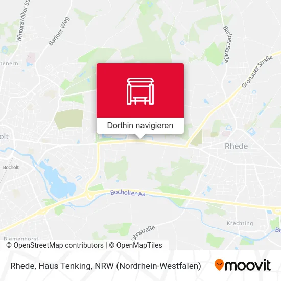 Rhede, Haus Tenking Karte