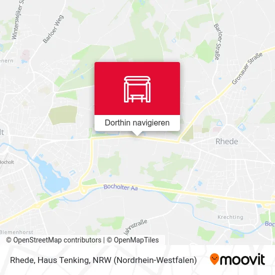 Rhede, Haus Tenking Karte