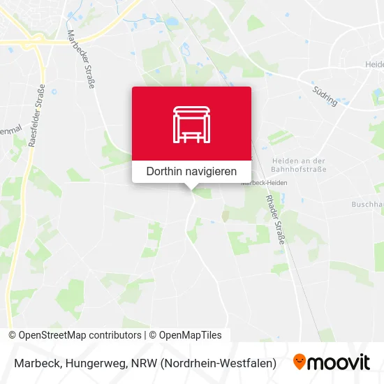 Marbeck, Hungerweg Karte